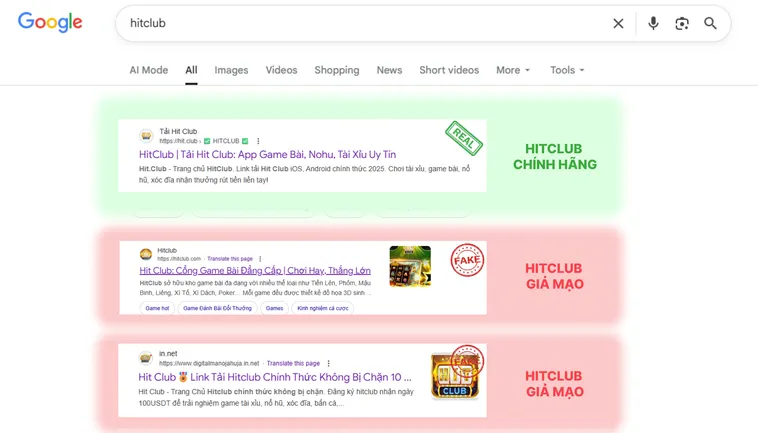 Cách Phân Biệt Website HitClub Thật Và Giả Cho Người Mới 2 Hình ảnh và biểu tượng trên Hit.Club thật sắc nét, cân đối, còn trang giả Hit.Club thường pixel hóa hoặc méo mó.